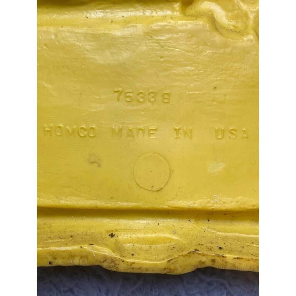 1978 Homco Fruit‎ Basket Wall Plaque Art Plastic Home Kitchen Farmhouse Decor